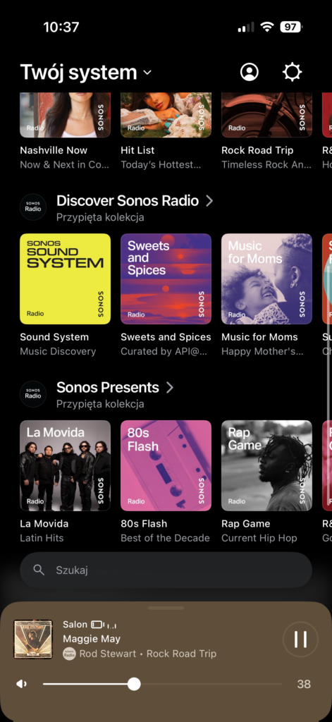 Głośnik Bluetooth Sonos Roam 2 aplikacja
