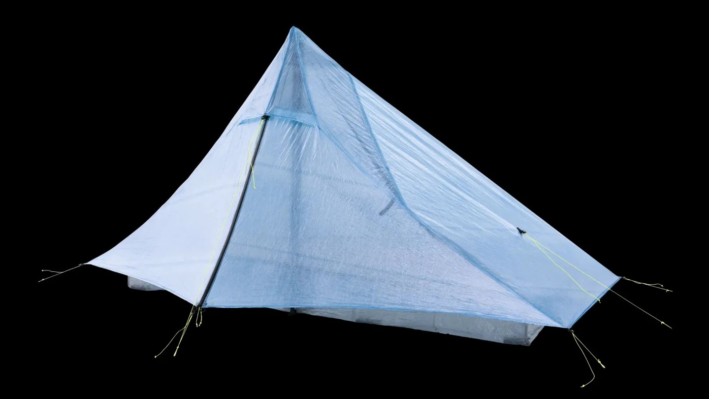 A quick zip closes up the outer storm flap and creates a vestibule when staked out