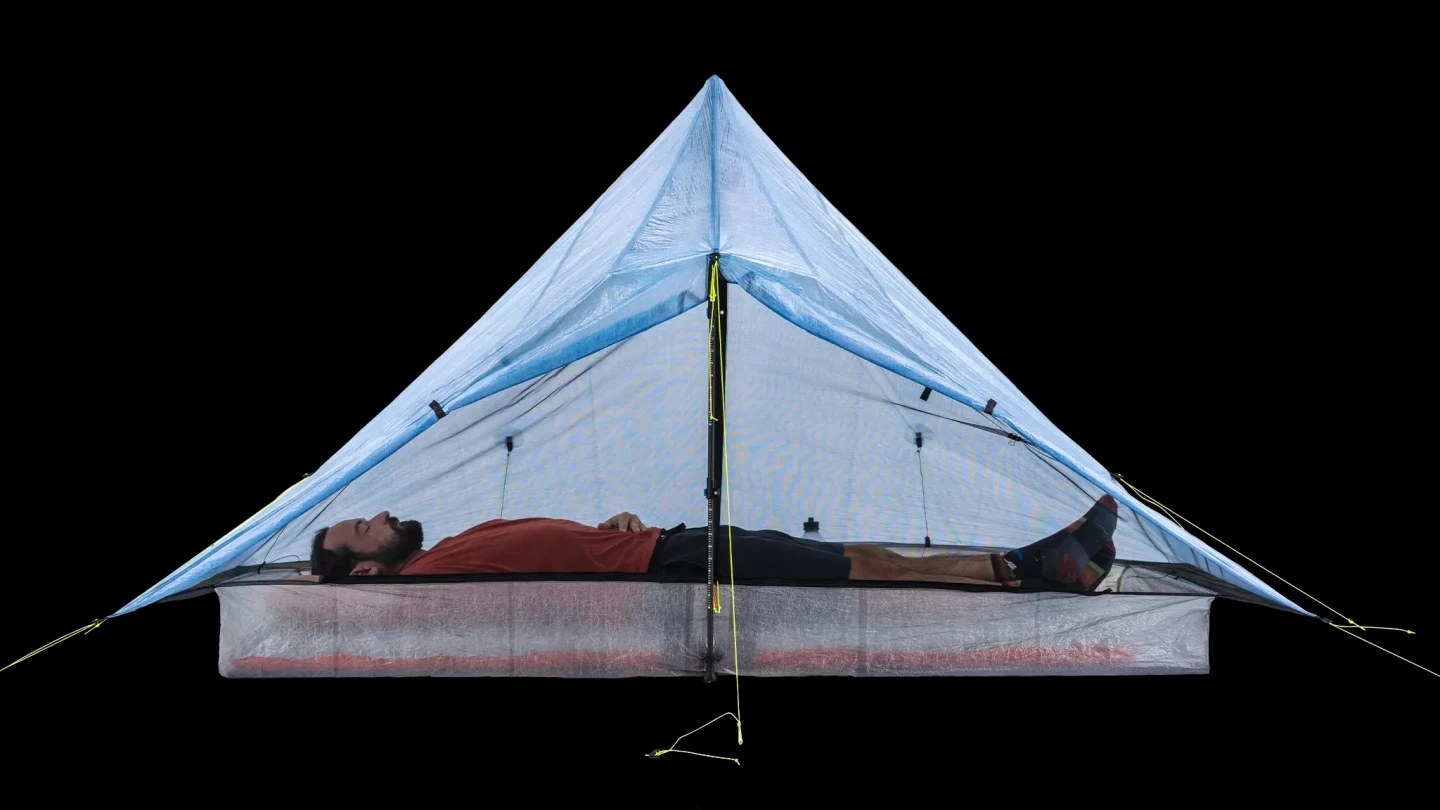 Zpacks recommends the Plex Solo Pro for backpackers that measure around 6 feet or under