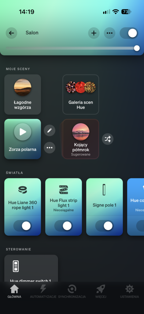 Aplikacja Philips Hue